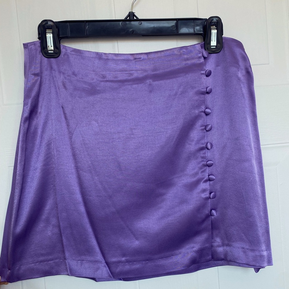 Zara purple silk skirt in perfect condition! Size medium.